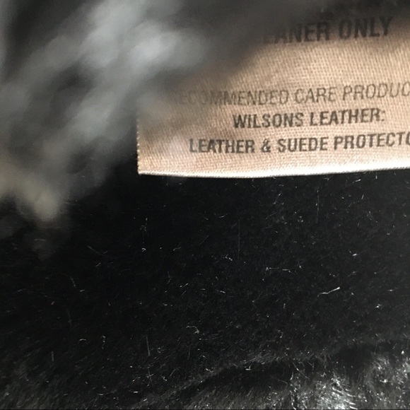 Wilsons Leather Coat Kid's Girl Sherpa Lined Black size XS Full zip Pockets - Picture 4 of 10